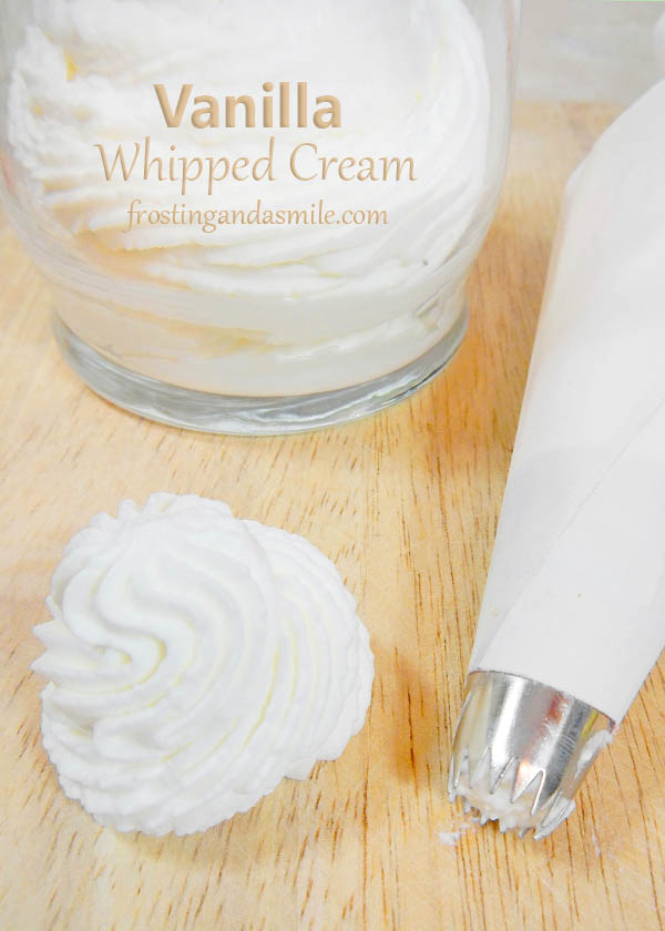 Vanilla Whipped Cream Frosting Recipe