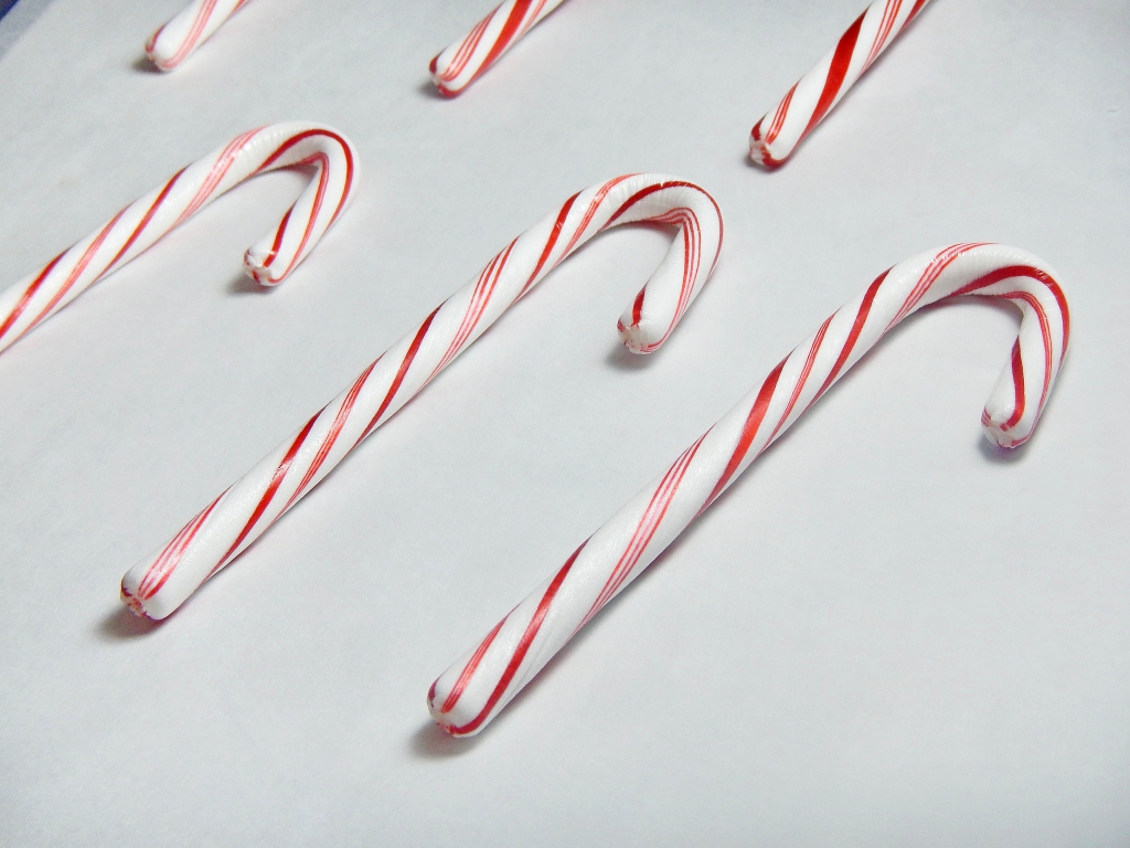 Candy Canes on Pan 