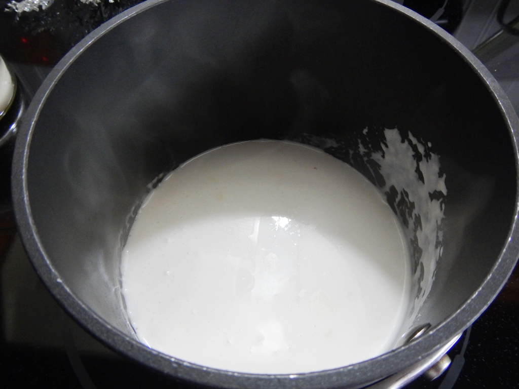 Coconut Milk in Pot