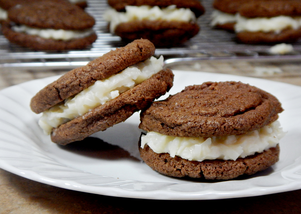 Coconut Candy Sandwich Cookies