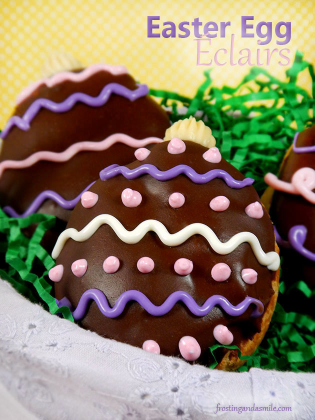 Easter Egg Eclairs