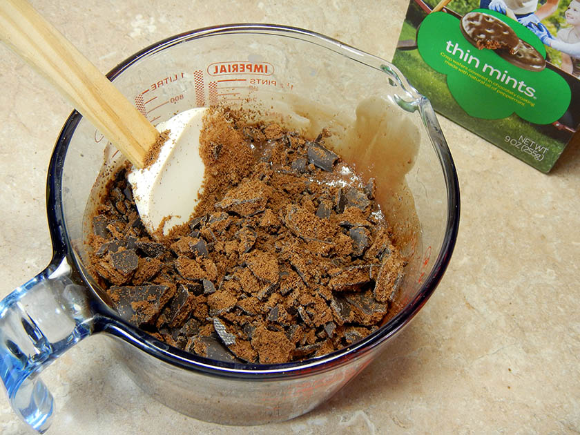 Ingredients for No Churn Thin Mint Ice Cream