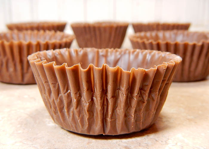 Cupcake Wrappers Made out of Chocolate
